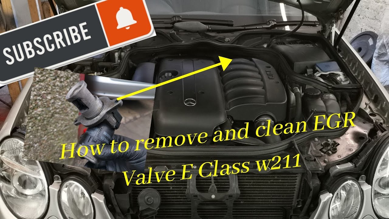 HOW TO DIY the removal and cleaning of EGR VALVE Mercedes E Class w211
