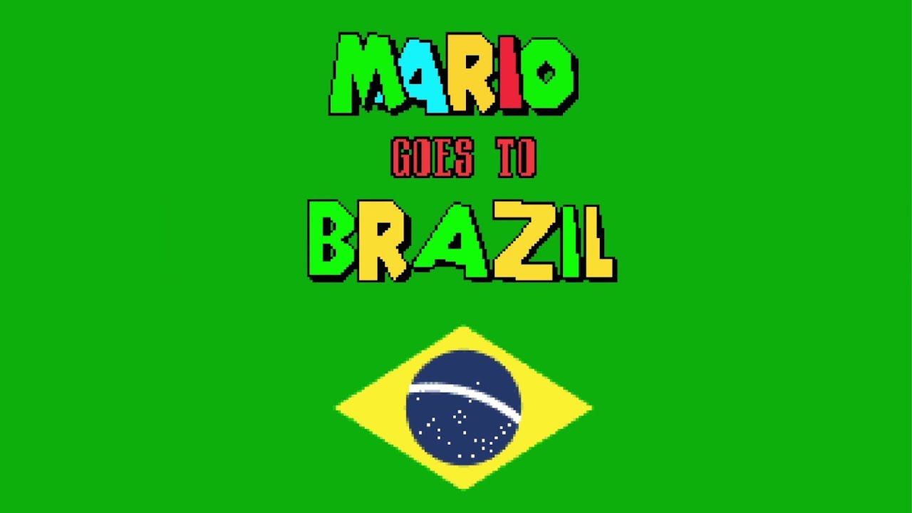 O MARIO FEZ UMA VISITA AO BRASIL. MARIO GOES TO BRAZIL.