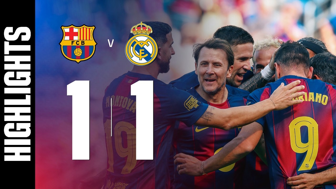 HIGHLIGHTS | BARÇA LEGENDS 1 vs 1 REAL MADRID LEYENDAS | CLÁSICO in LOS ANGELES 🔵🔴