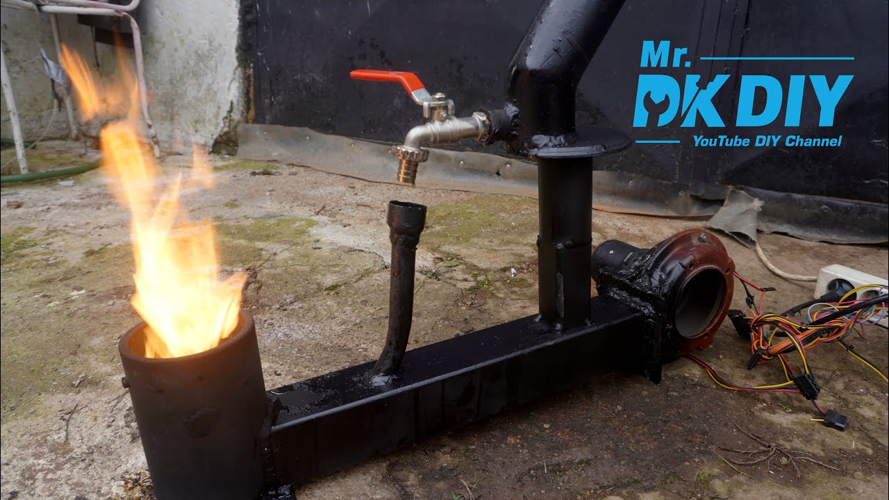 Making Homemade Waste Oil (Diesel) Burner Forge