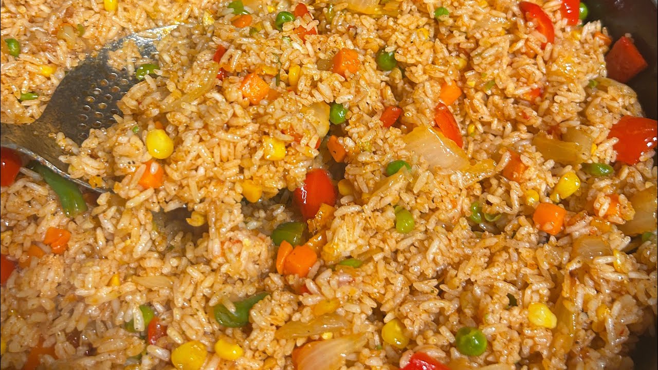 Making Liberian Jollof Rice! No Meat.