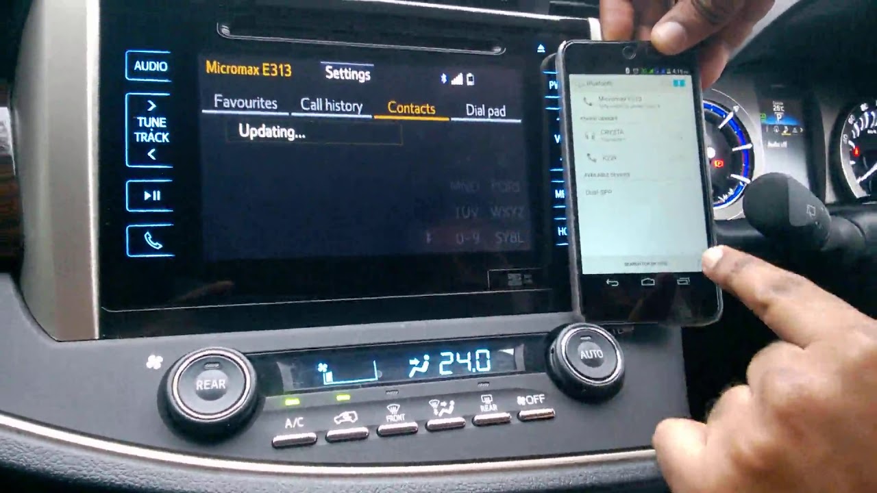 How to register new bluetooth device on your Innova Crysta