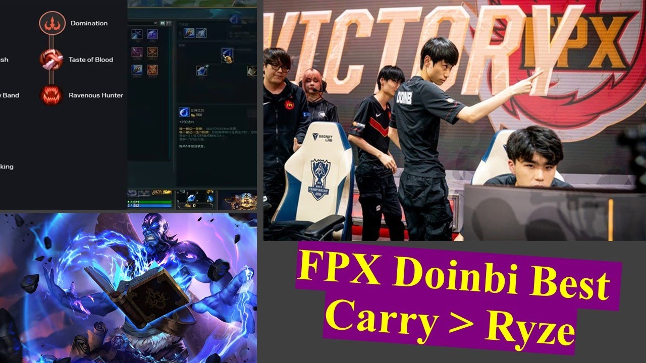 Doinbi Best Ryze Carry Team In Worlds Champion 2019 | FPX vs G2 Game 2 [Proview Worlds 2019]