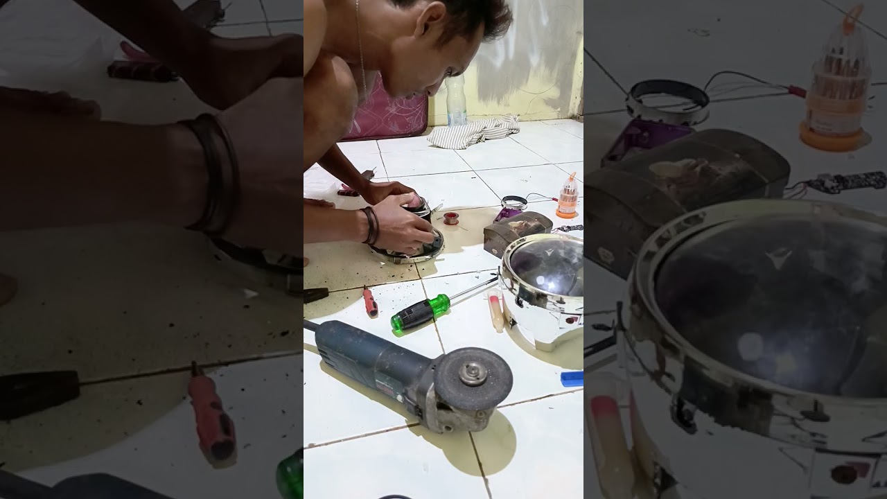 Pasang biled ke headlamp Tiger revo