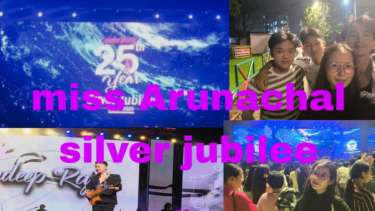  #Miss Arunachal-Silver jubilee celebration2025 At IGpark itanagar and #Pawandeep Rajan also came.❣️