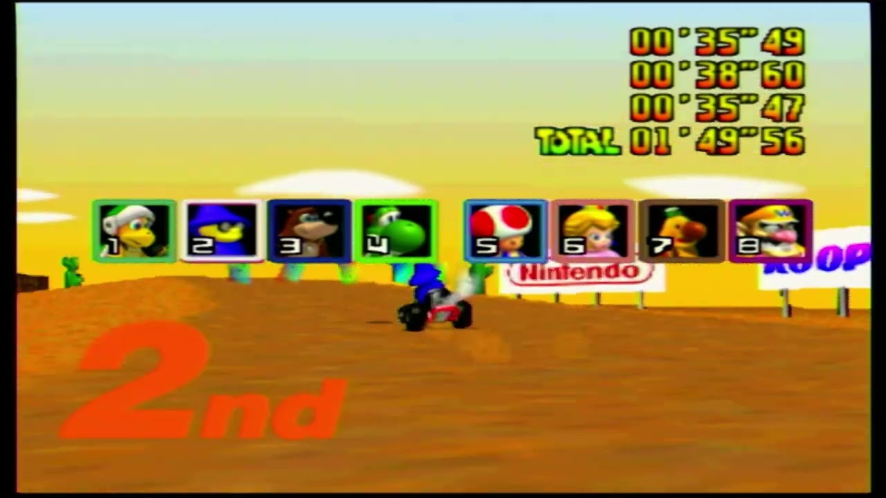 Mario Kart 64 Hooting Time - Console Gameplay