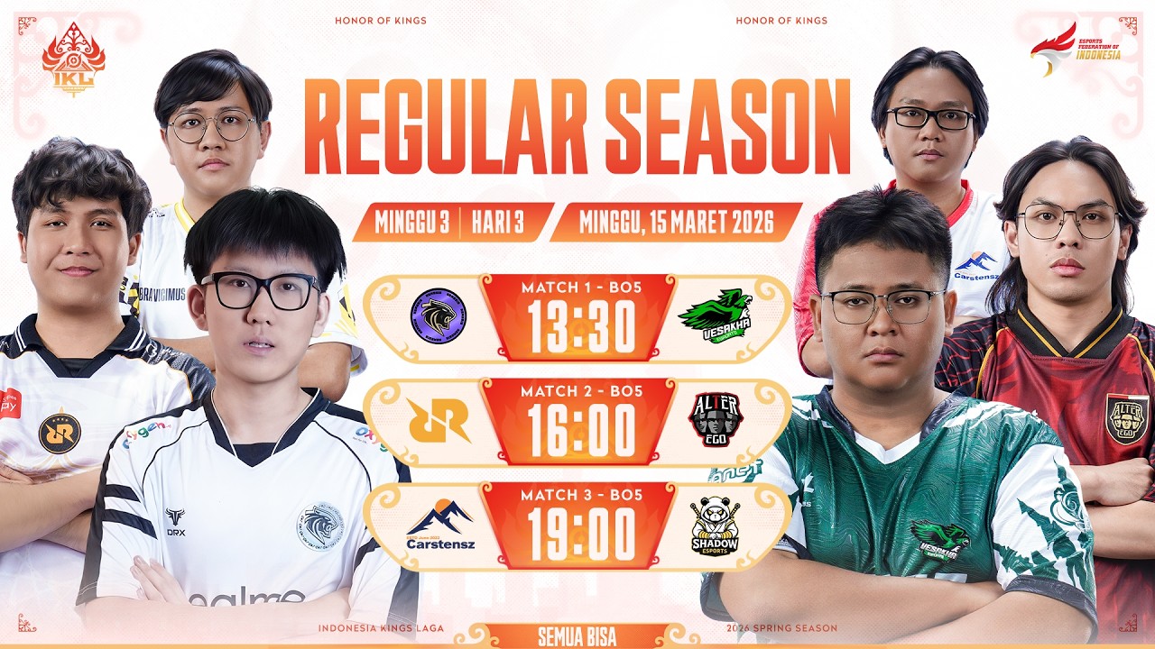 🔴 LIVE | IKL Spring 2026 | Regular Season Minggu 3 Hari 3