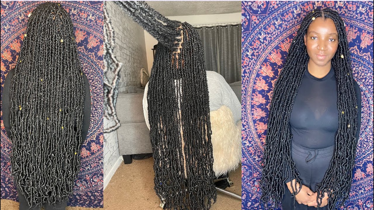 EXTENDED LENGTH 36” SOFT LOCS TUTORIAL | DISTRESSED FAUX LOCS | BEGINNER FRIENDLY #SOFTLOCS