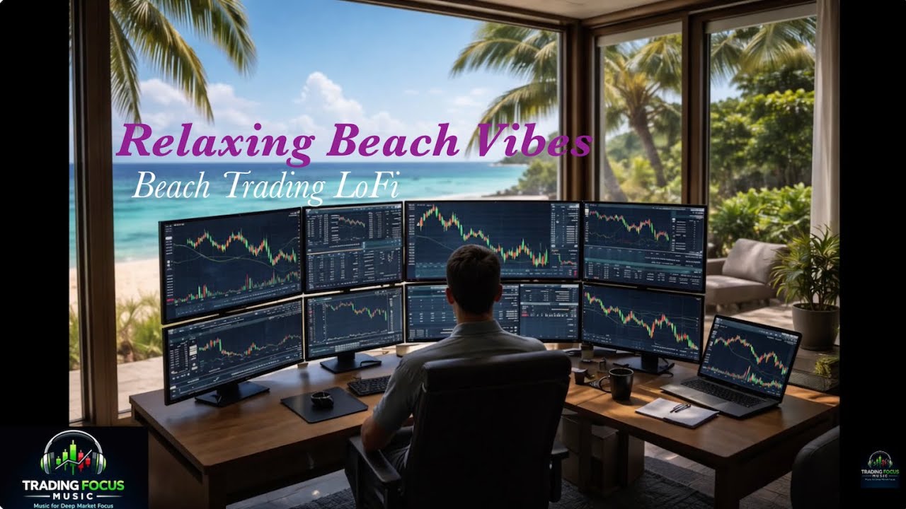 Beach Trading LoFi – Relaxing Focus Music for Work, Study & Market Analysis | Chill Ambient Beats
