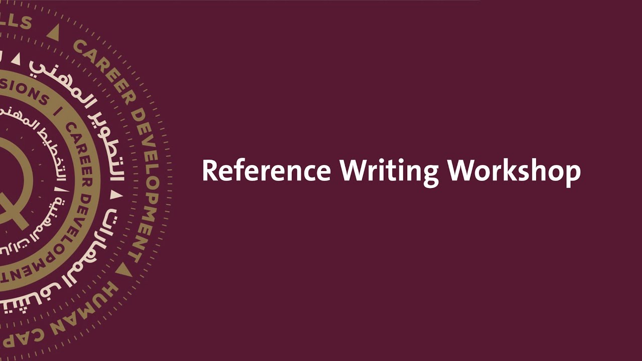 Reference Writing Workshop
