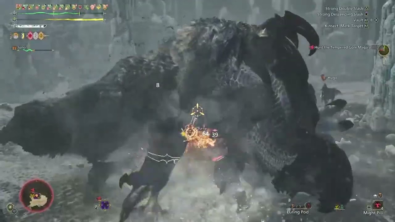 Monster Hunter Wilds (PS5) | 9 ★ 5 ✦ Tempered Gore Magala (Insect Glaive/IG) | Hunt Archive