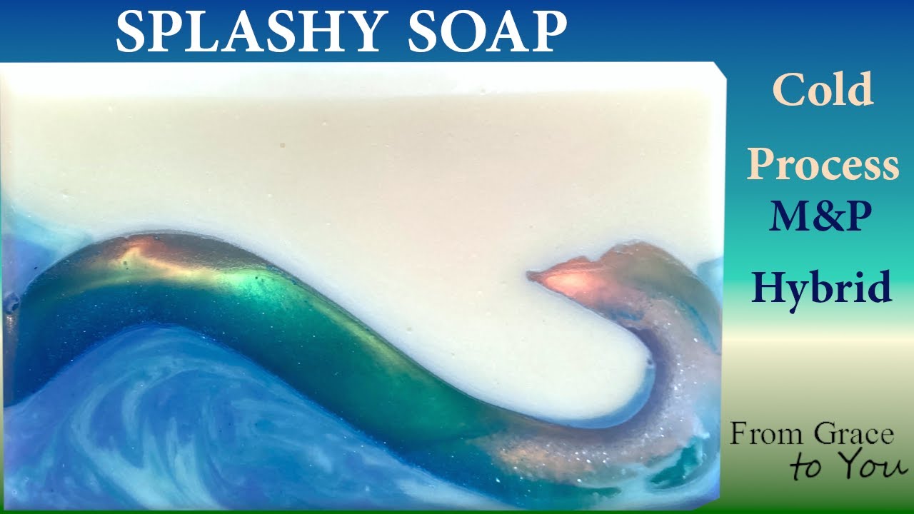 Making “Splashy” Cold Process Soap with Melt and Pour Embeds in a Log Mold