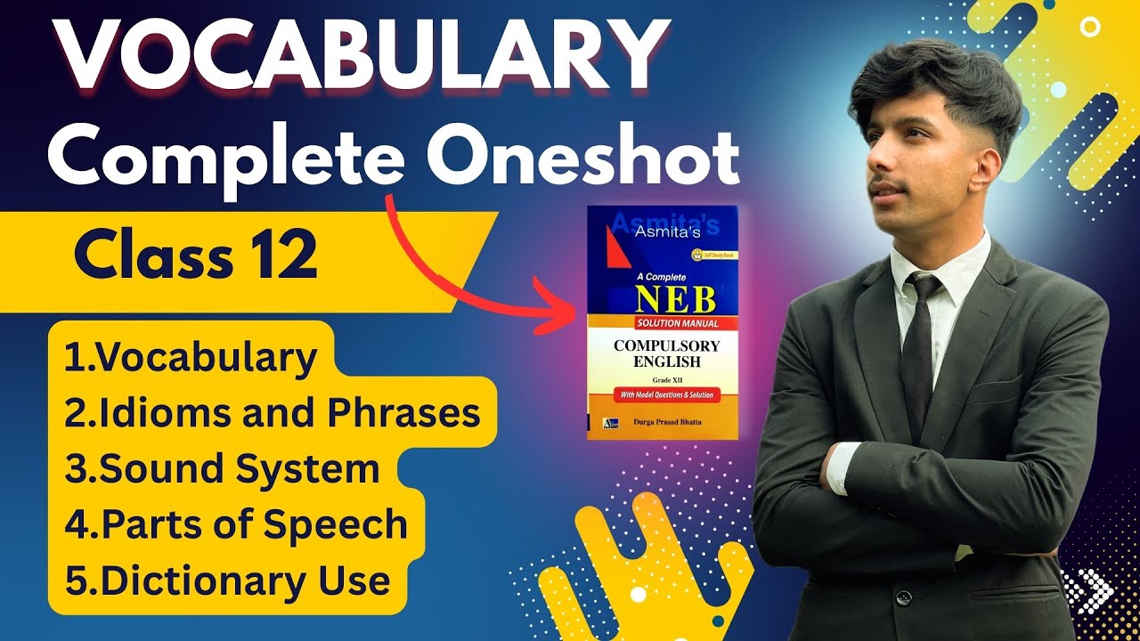 Vocabulary, Sound System etc Oneshot 🔥| Class 12 English