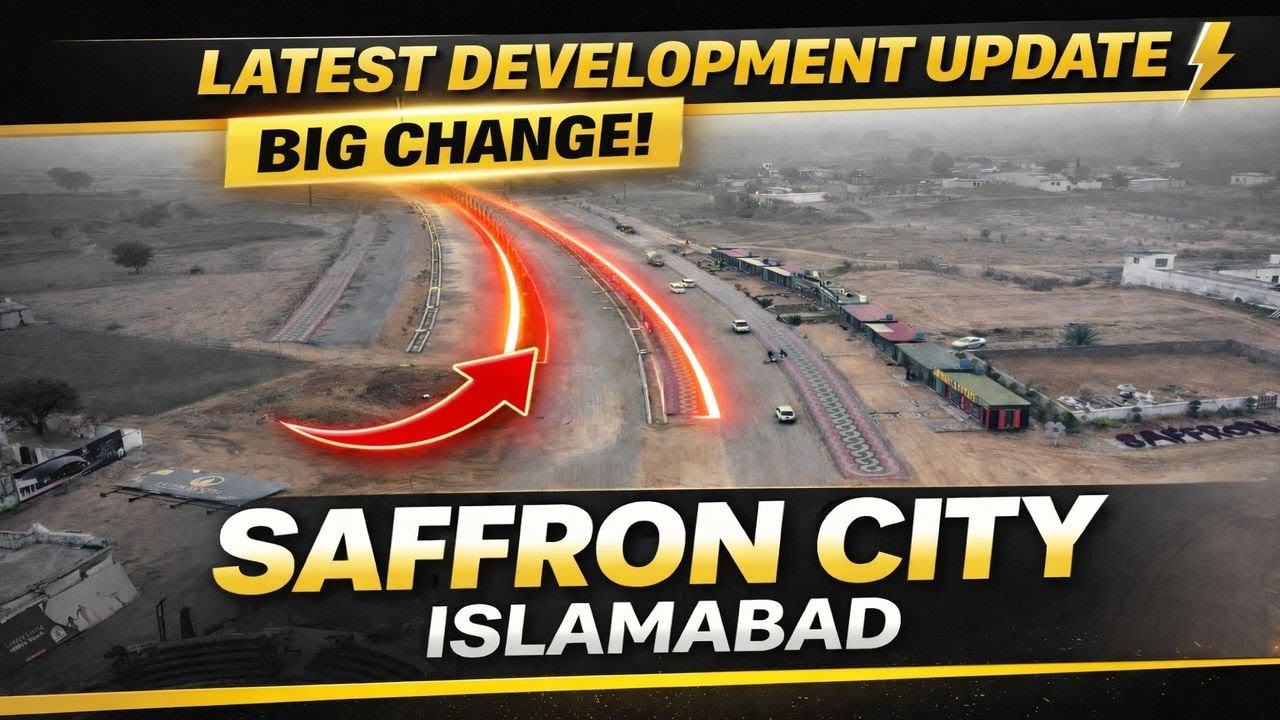 Saffron City Latest Drone Video | Development Update 2026 | Top Housing Project Pakistan
