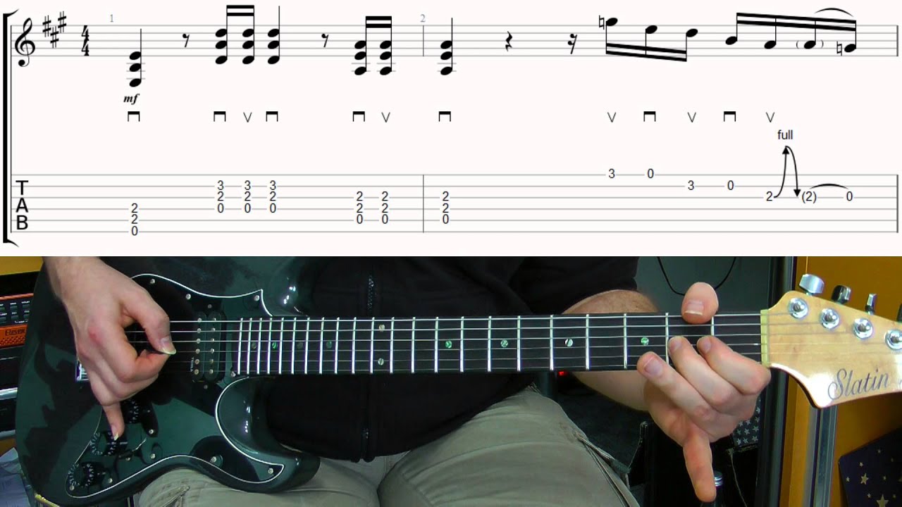 Gitarre lernen - Riffomat - Back in Black von AC/DC