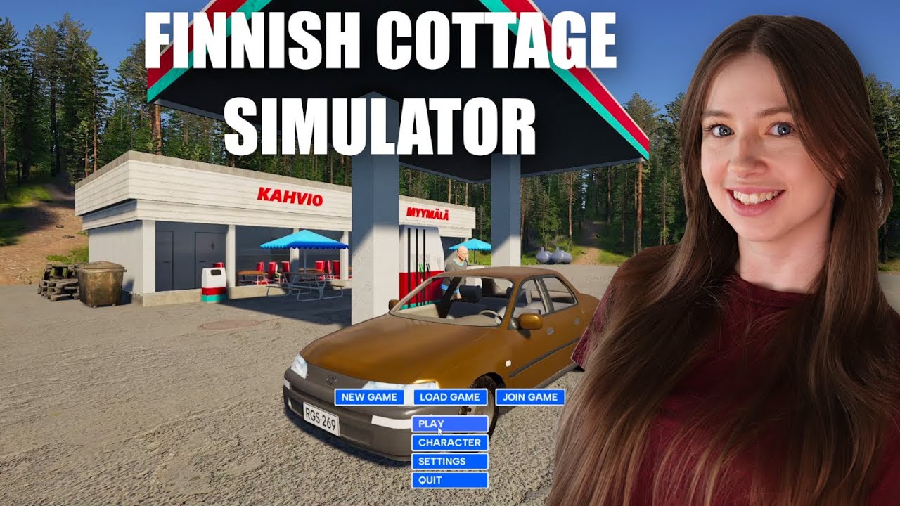 FINNISH GIRL REACTING TO FINNISH COTTAGE SIMULATOR (for the first time)