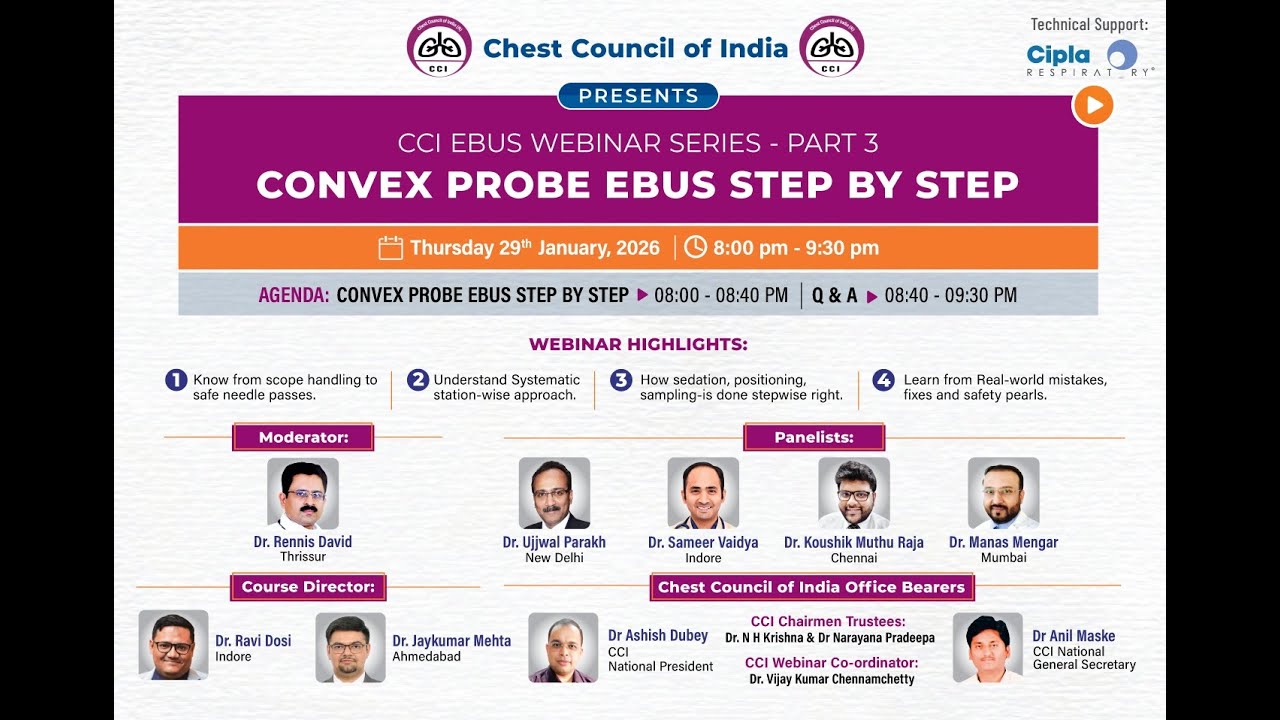 CCI EBUS WEBINAR SERIES - PART 3 | CONVEX PROBE EBUS STEP BY STEP