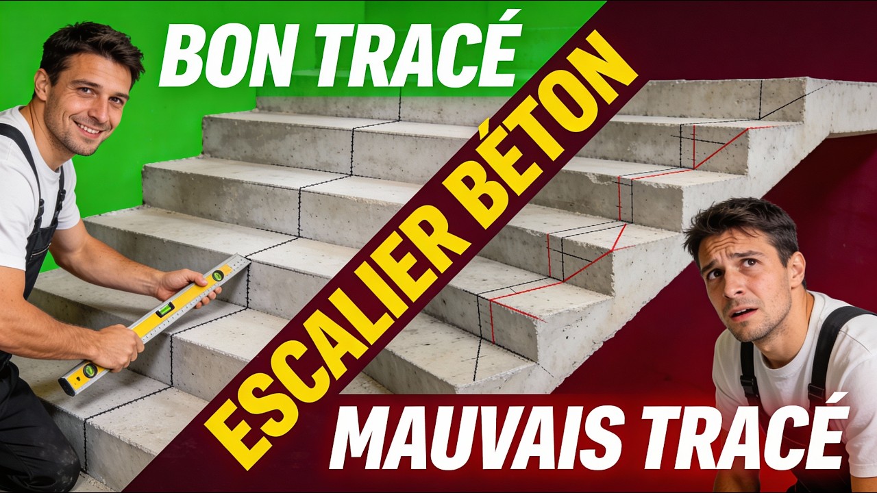 ⚠️ TRAÇAGE ESCALIER : Les ERREURS qui ruinent le coffrage [Évitez-les!]