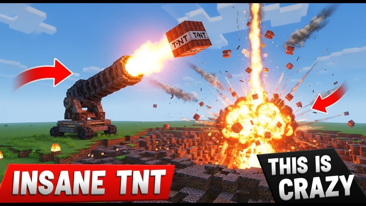 🔴 CRAZY TNT EXPLOSION in Minecraft! 💥 Entire World Wiped Out! 😱