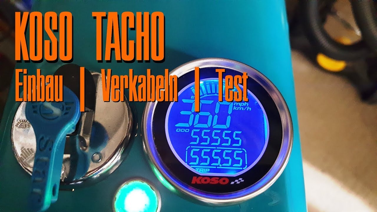 KOSO Tachometer | Einbau & Test | Simson