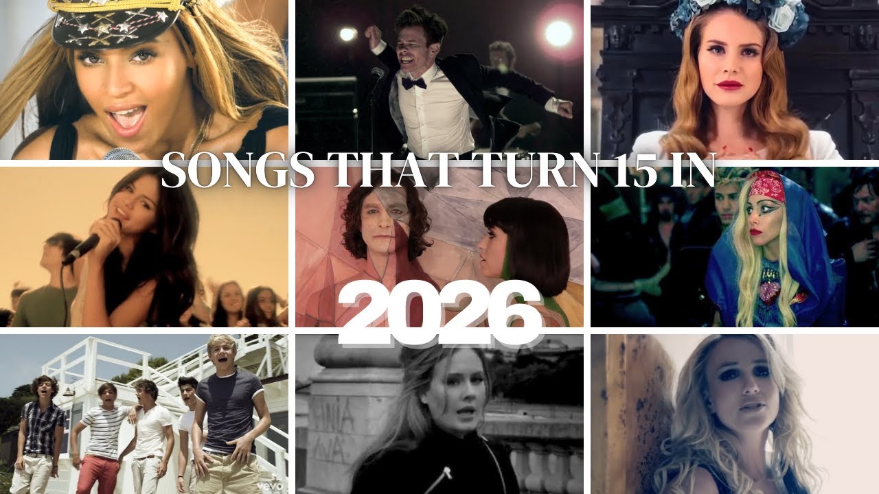 Songs that turn 15 years in 2026