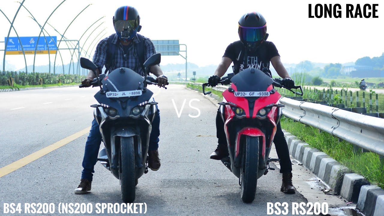 Pulsar RS200 BS3 VS Fastest BS4 Pulsar RS200 (NS200 Sprocket) | Top End Race