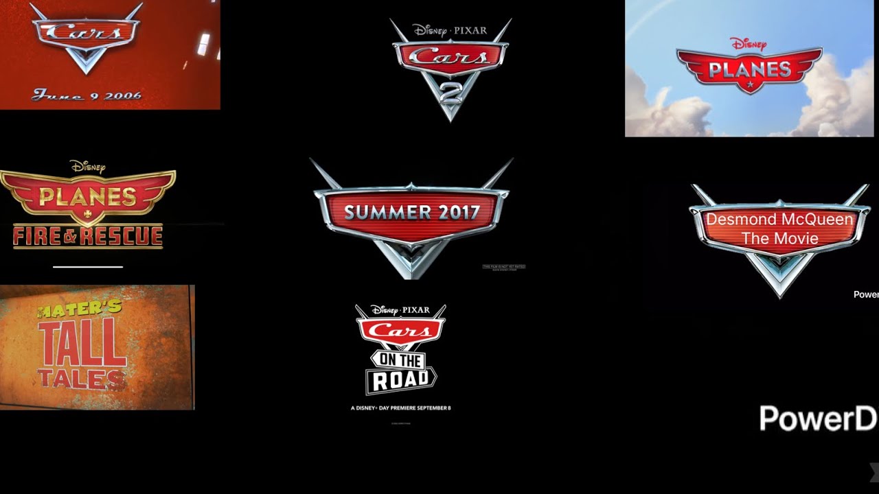 Disney Pixar Cars Disney Planes Desmond McQueen The Movie Teaser Trailers Playing All At Once 