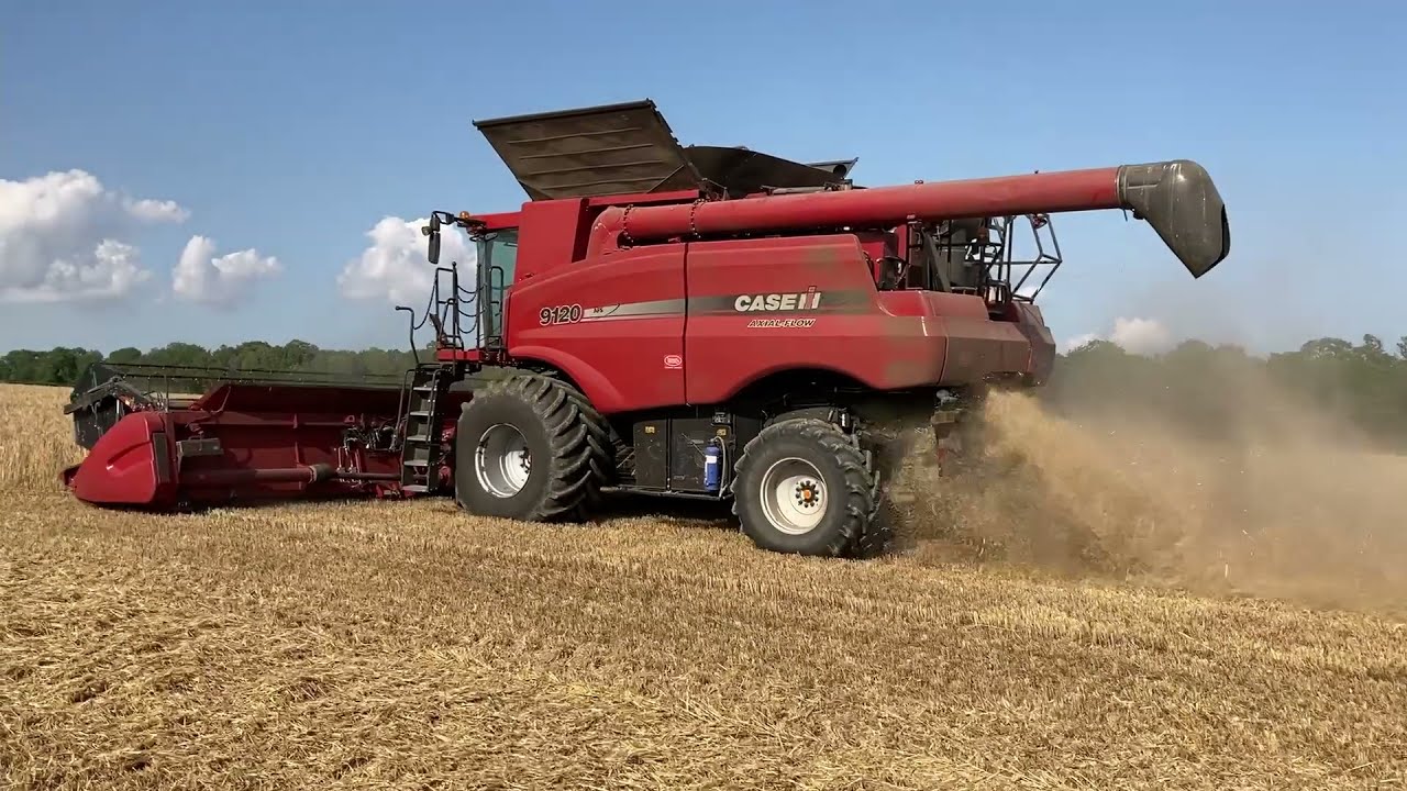 Case IH 9120 Axial Flow Combine Harvester - Winter Barley 2021