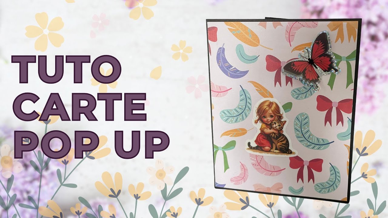 Tuto carte pop up facile à faire avec un superbe effet ! 🌸