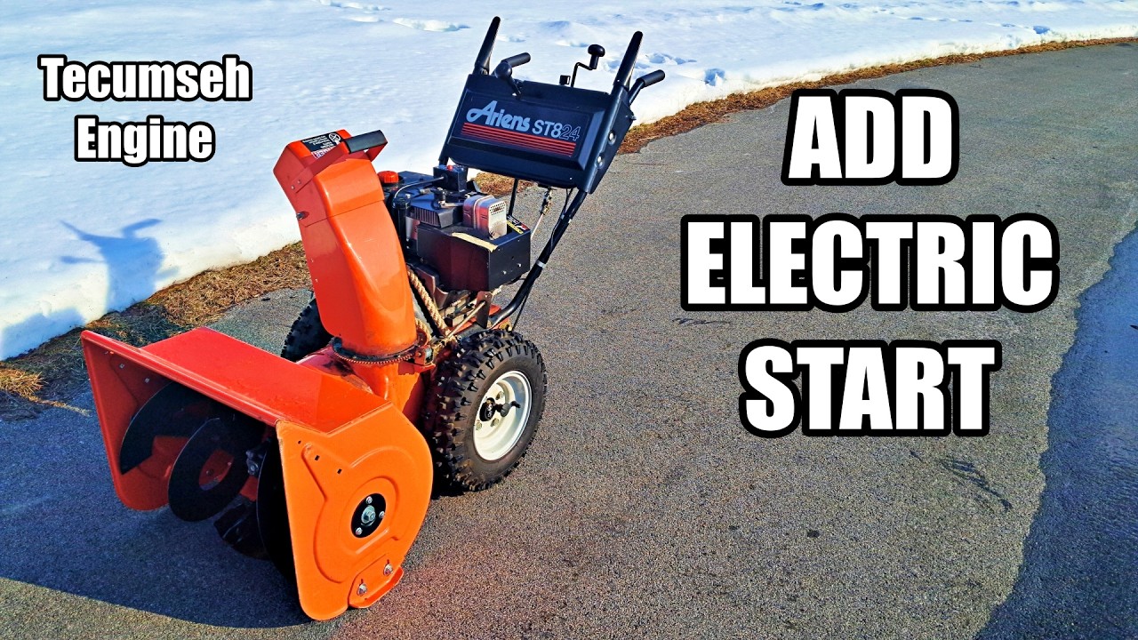 How To Add an Electric Starter to a Snowblower |  Tecumseh Engine