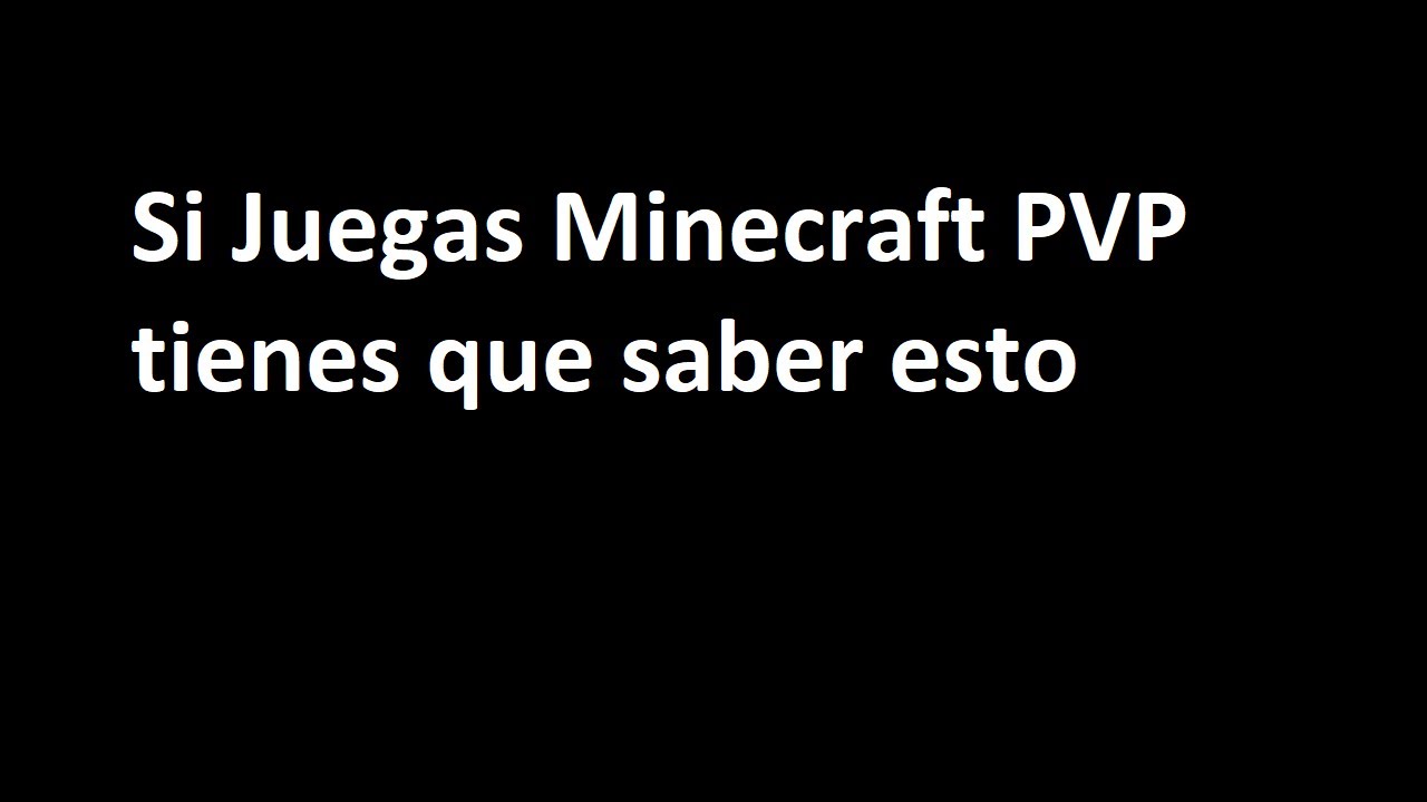 Si juegas Minecraft Pvp debes de saber esto🤨 | es Urgente! |