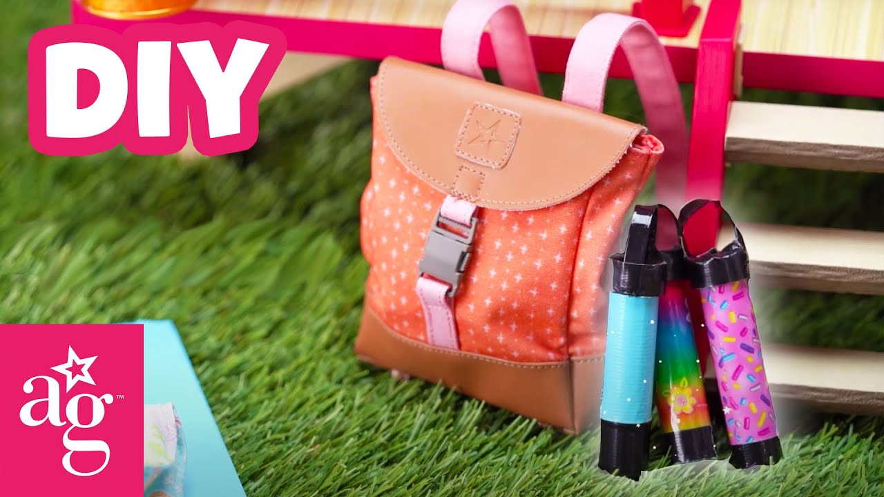 Awesome Outdoor Camping DIY Accessories | Doll DIY | @AmericanGirl