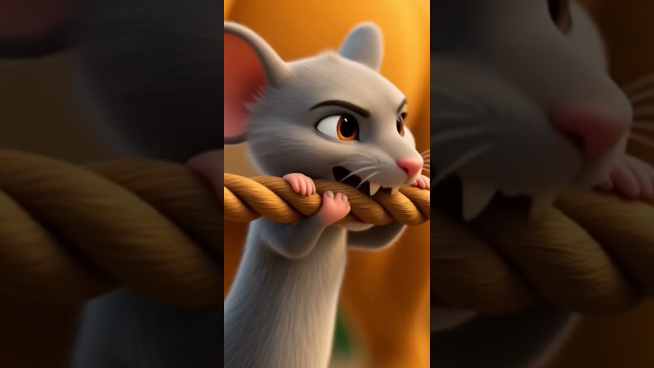Lion and mouse story.