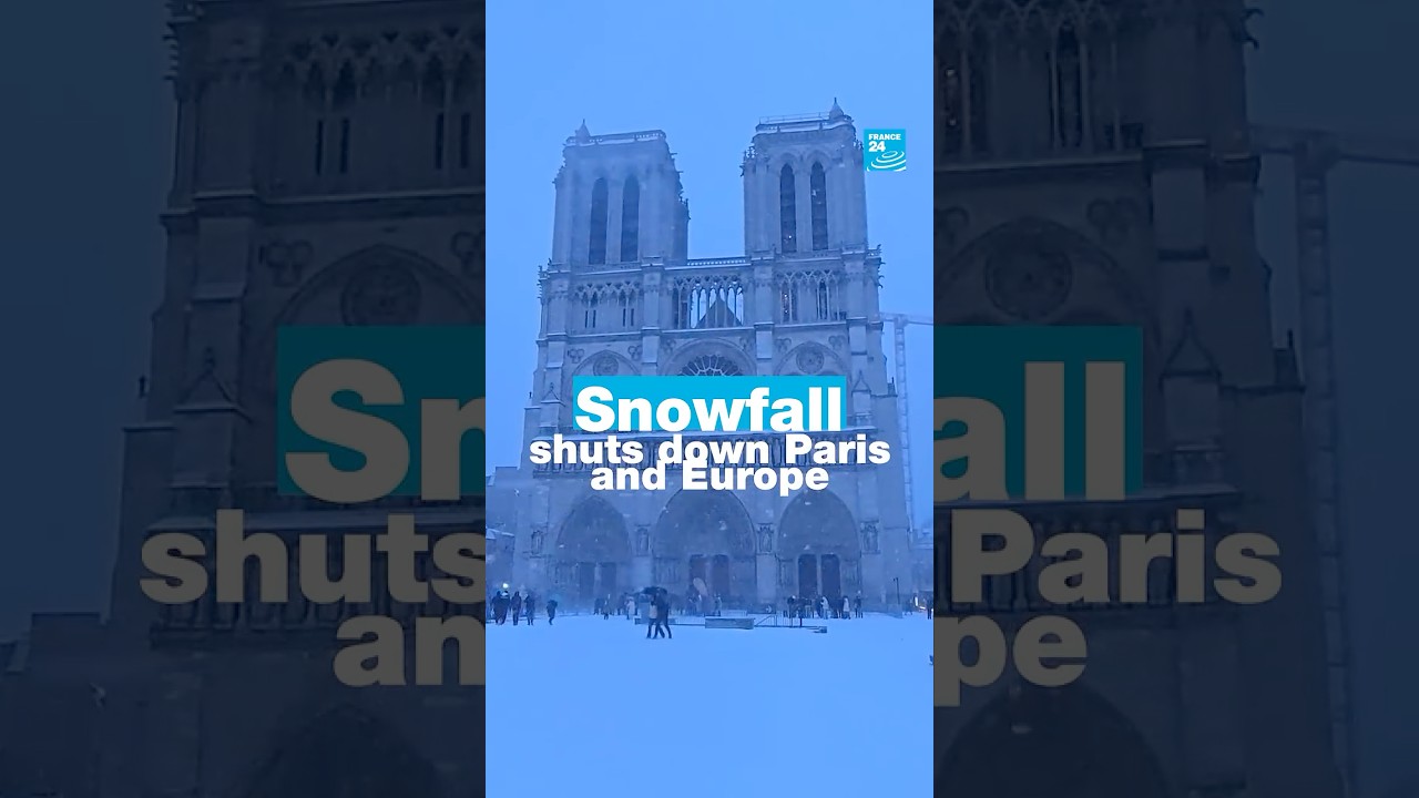 Snowfall shut downs Paris and northern Europe &bull; FRANCE 24 English