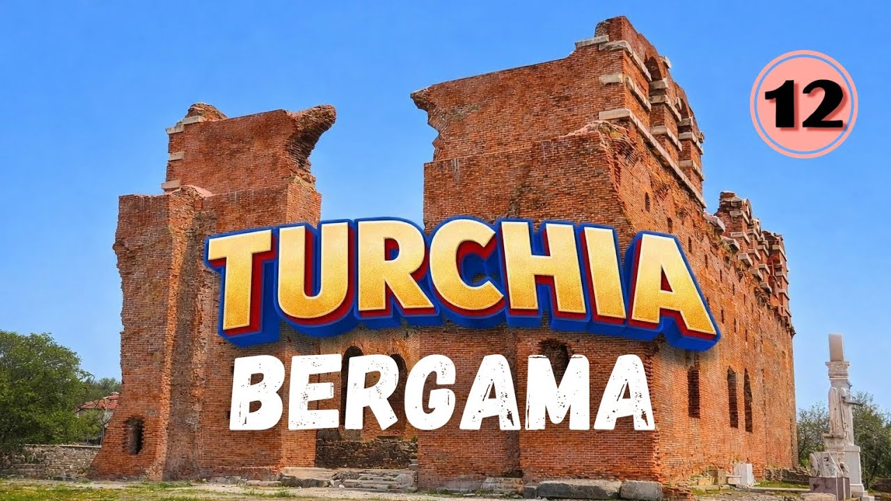 TURCHIA (parte 12) BERGAMA - Basilica Rossa e funicolare per l'Acropoli. #turkey #türkiye