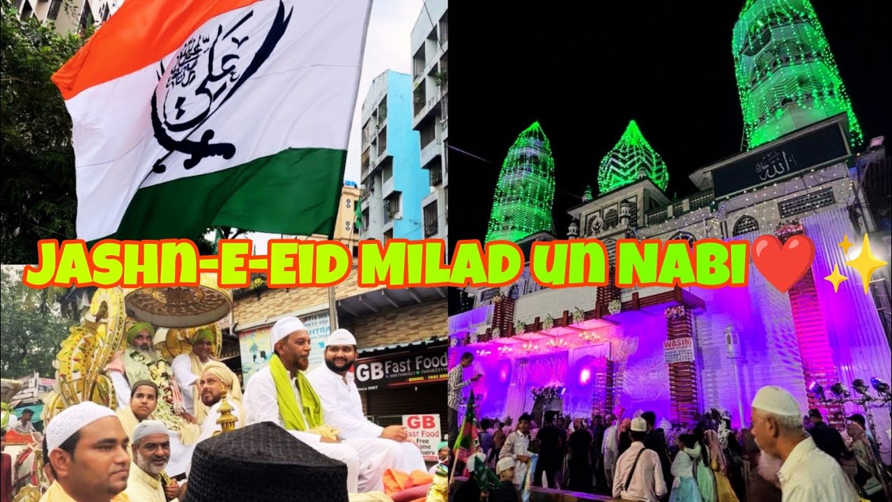 Malwani 🇮🇳 || JASHN E EID MILAD UN NABI 🇸🇦💚|| Juloos 2024 ||Mumbai