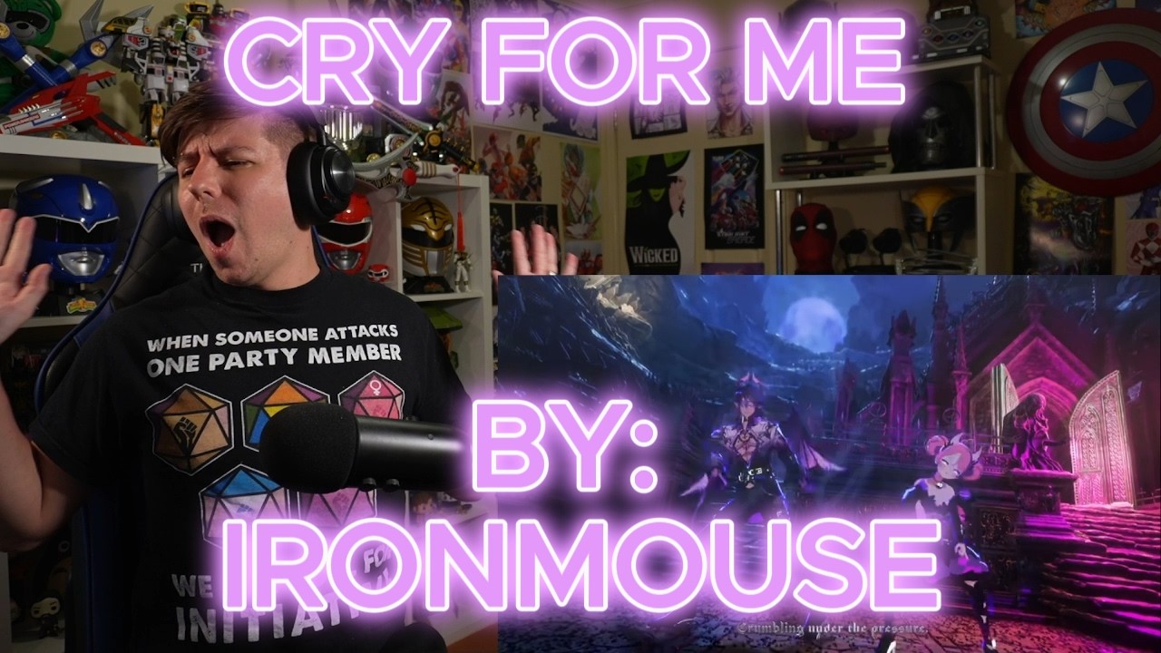 ЧТО ЭТО ЗА КНИГА???!!!!!!! Реакция на песню Ironmouse - Cry For Me вслепую