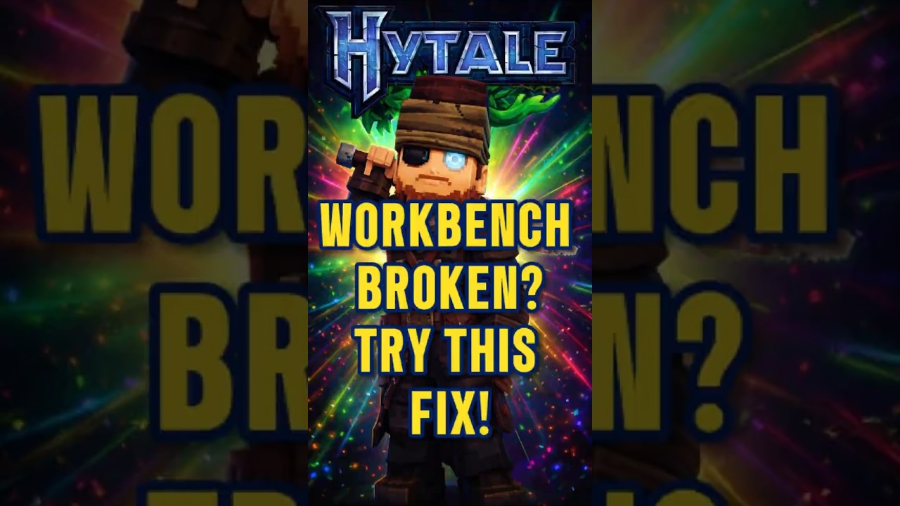STOP! Do This If Your Hytale Workbench Is Broken (Update Fix)