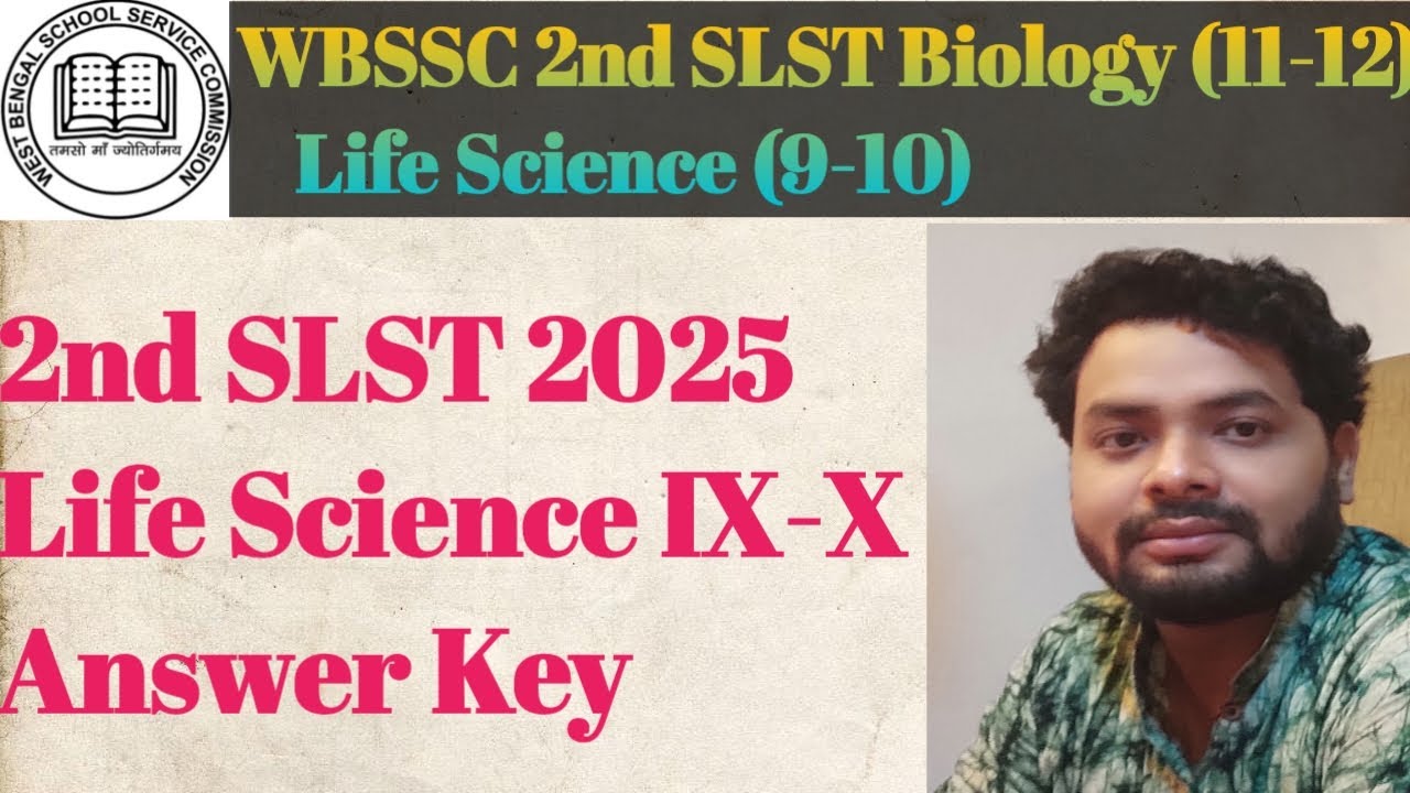 SLST Life Science IX-X Answer Key#slst #slst_preparation #slstnews
