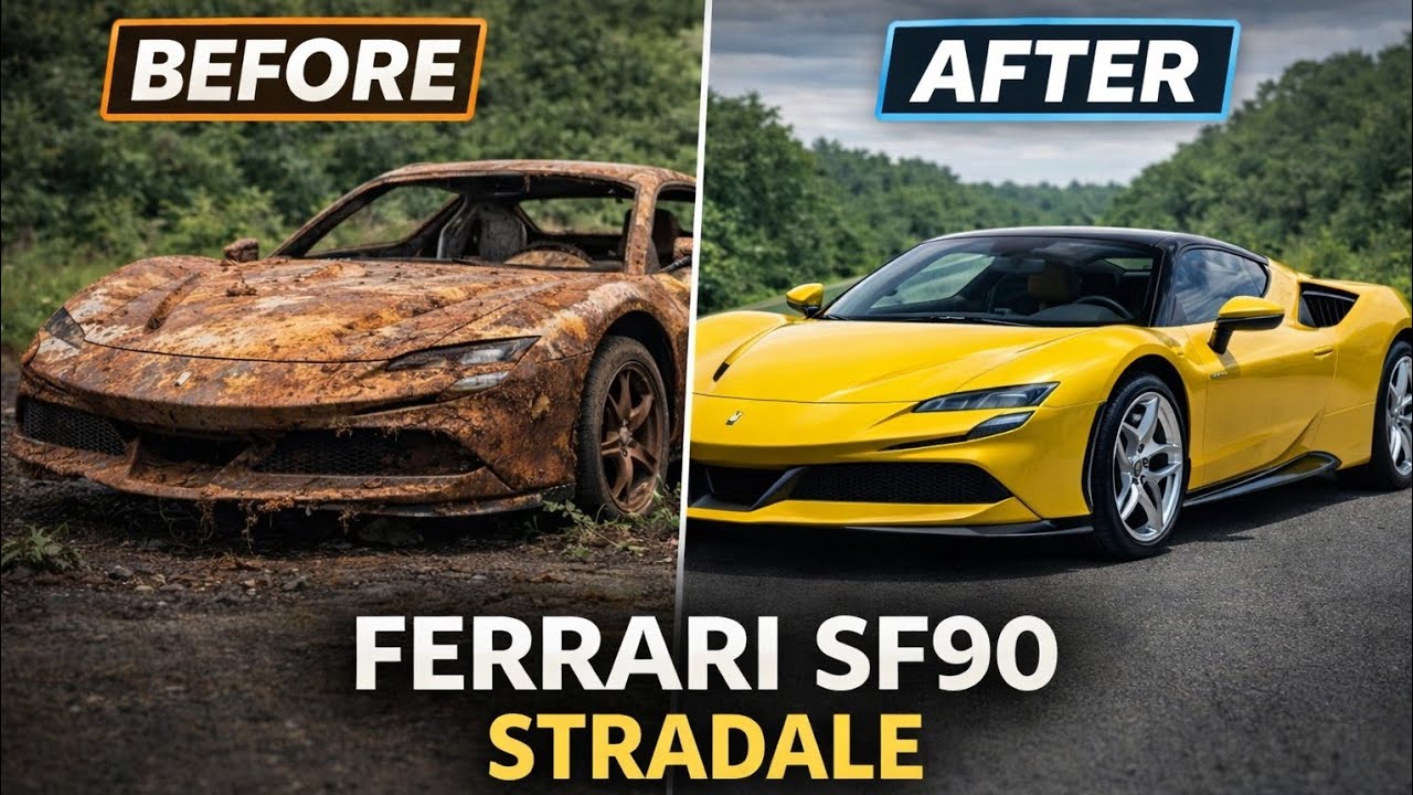 Ferrari Restoration Timelapse | One of the Most Satisfying Ferrari Restorations Ever 😳