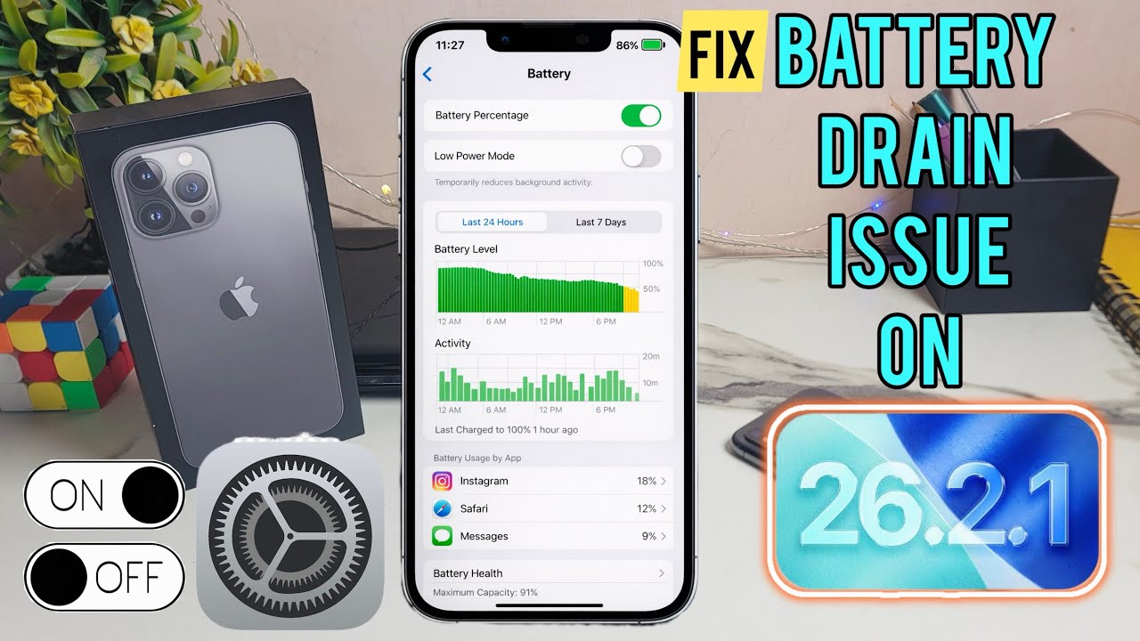 Fix iPhone Battery Drain Issue On iOS 26.2.1 Update