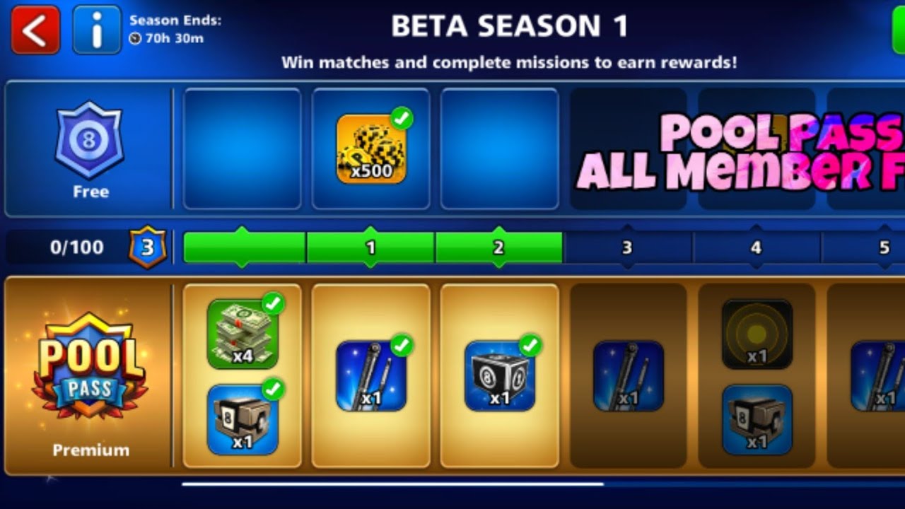 8 Ball Pool -:- Pool Pass Free💕