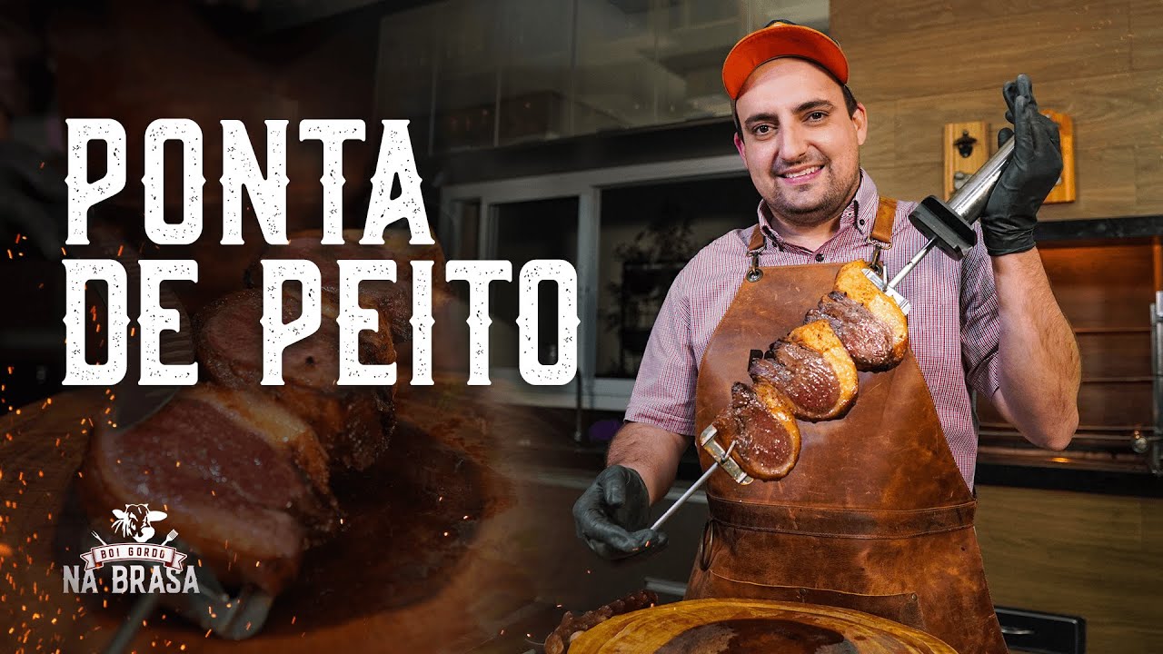 Ponta de peito no espeto giratório | Boi Gordo na Brasa #17