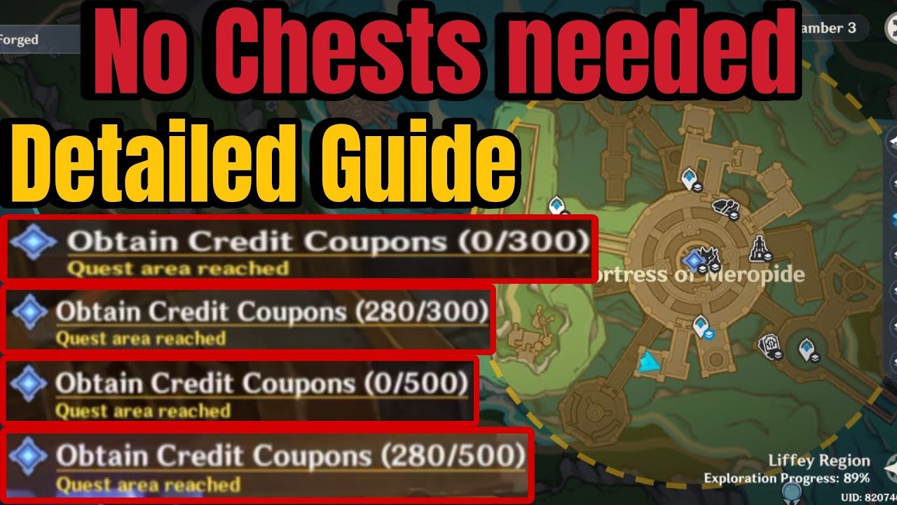 Obtain Credit Coupons Genshin Impact Guide | No chests needed | Only guide you will need🤝