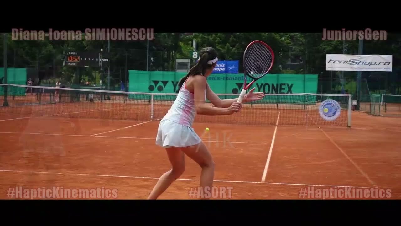 ForeHand slow motion | Diana-Ioana SIMIONESCU | ITF Jr | #Biomechanics | #ForehandAnalysis