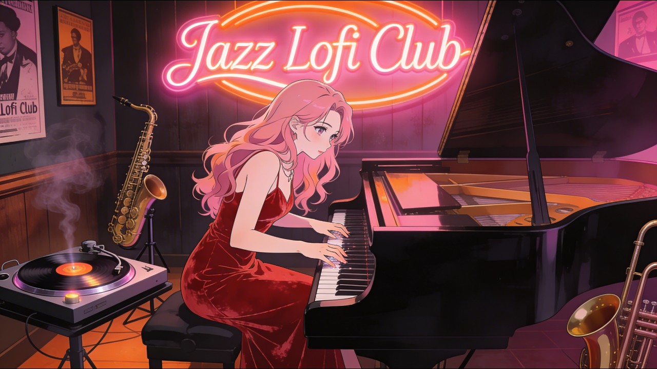 🎹 Smooth 80s Jazz Lo-Fi: Sax Melodies, Piano & Turning Vinyl