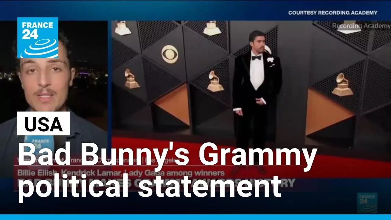 Bad Bunny makes Grammy Awards history with album of the year and bold political statement