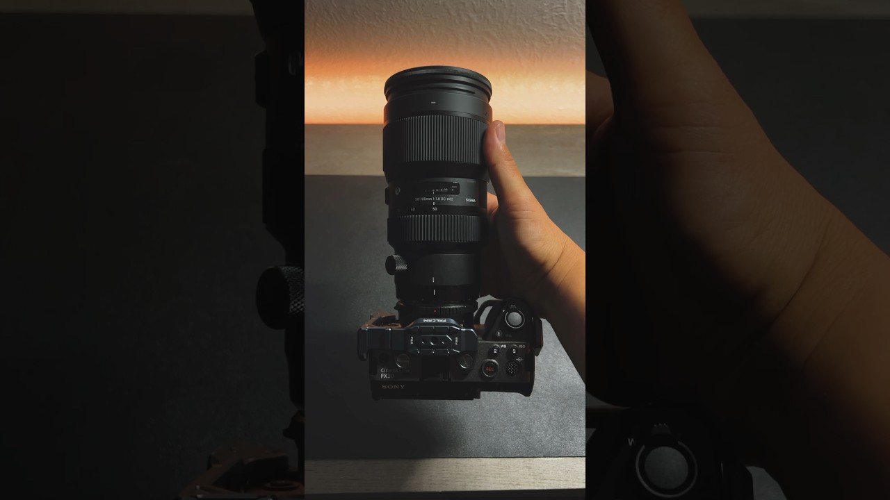 Sony FX30 + Sigma 50-100mm 1.8 ( 1.3 ) With Metabone speed booster #sonyfx30 #sonyfx3 #sonyalpha