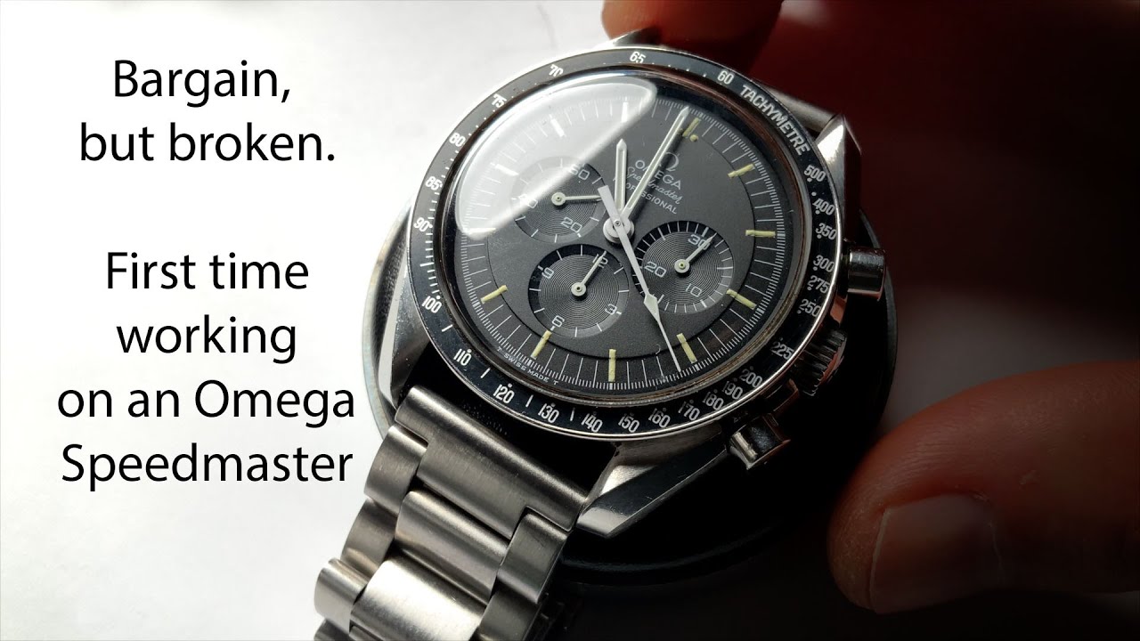 Первый опыт работы с Omega Speedmaster Professional! Сломанная заводная пружина и ремонт калибра ...