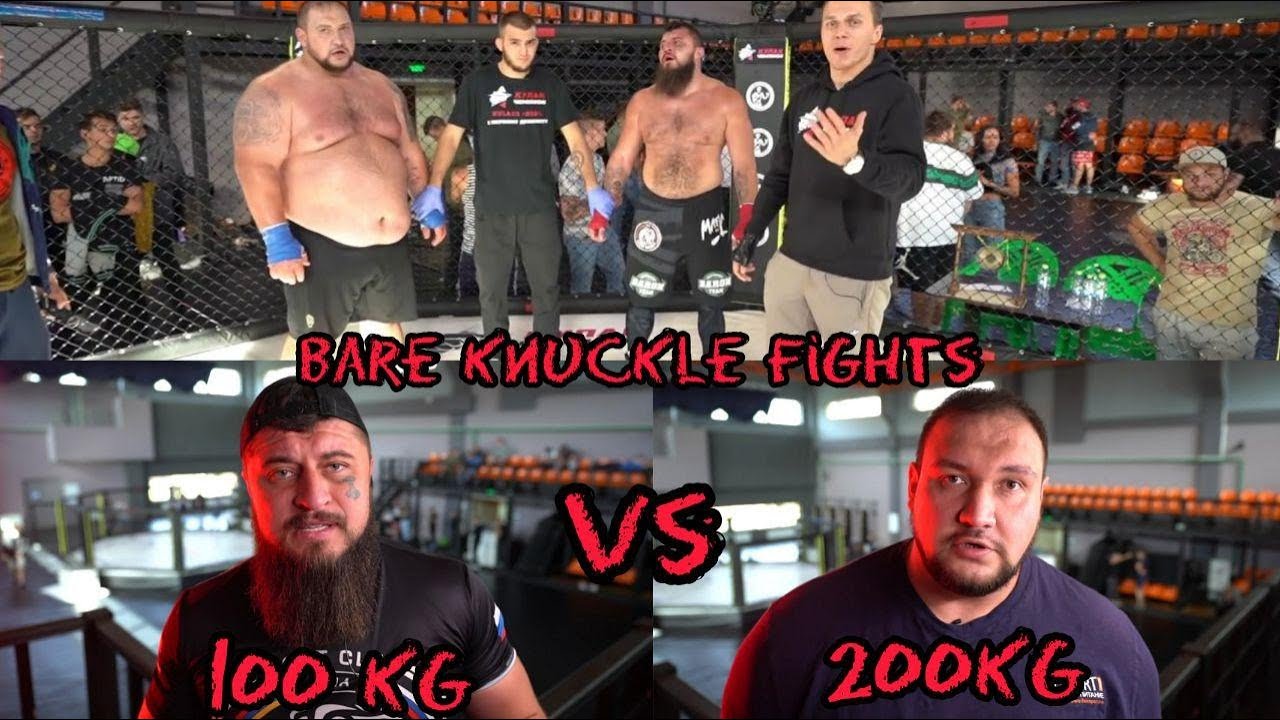 October street fights - Big Daddy 220kg vs Ax 100kg - Bare Knuckle Fights